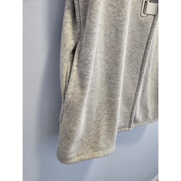 Michael Kors Women's Grey Short Sleeve Knit Cardigan Sweater Mid Length Size M - Picture 3 of 5